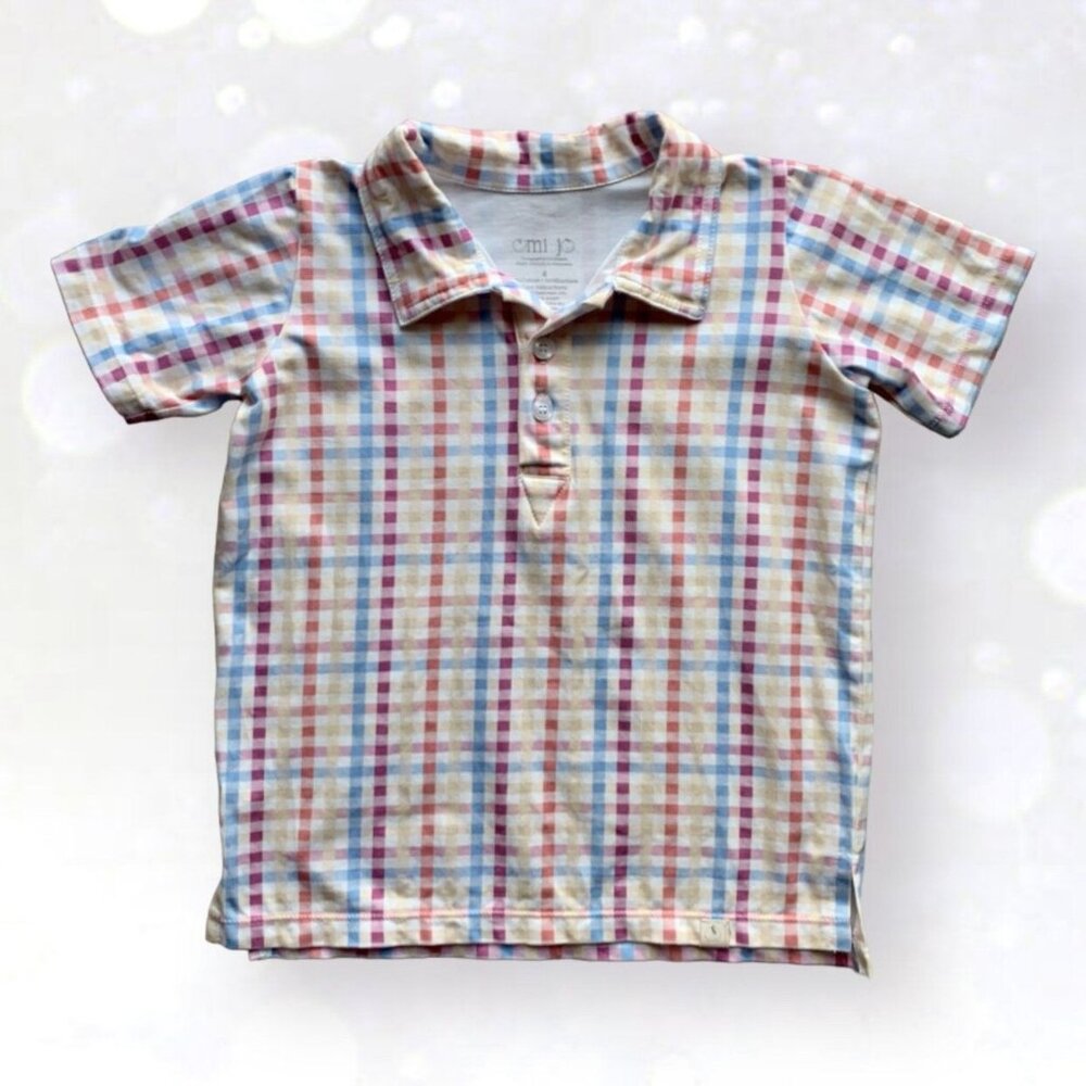 Boys Omi Jo Short Sleeve Polo Shirt - Size 4